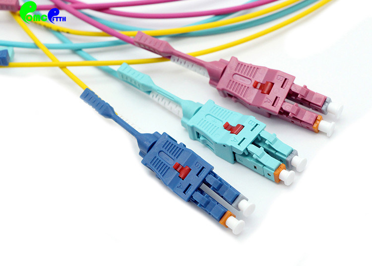 Polarity Switchable LC LC Uniboot Fiber Optic Patch Cables With Push