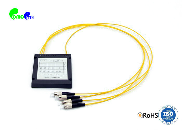 Accurate Coupling 1x3 Fiber Optic Coupler Low Insertion Loss Optical