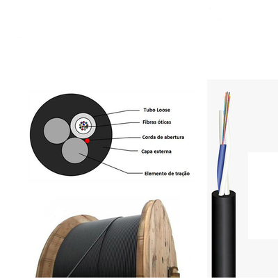G657A2 G652D OEM ASU Outdoor Fiber Optic Cables 6 Cores 12 Cores 24 Cores ANATEL Certificate Aerial Fiber Cable