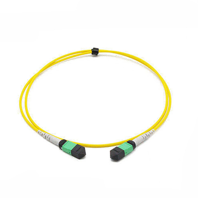 MTP Trunk Cable 12 Fibre 9 / 125μm MTP to MTP Female OS2 LSZH Type B SM Yellow Patch Cable