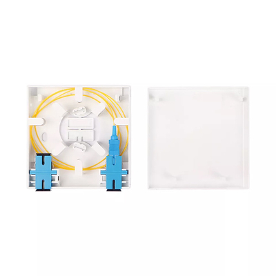 Fiber Termination Box 2 Ports SC Simplex / LC Duplex Adapter Wall Plate 2F Fiber Face Plate Socket