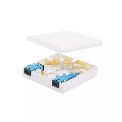 Fiber Termination Box 2 Ports SC Simplex / LC Duplex Adapter Wall Plate 2F Fiber Face Plate Socket