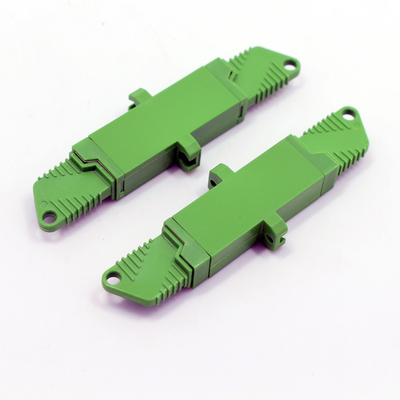 Fiber Optic Adapter E2000 / APC to E2000 / APC 9 / 125μm SX With Ceramic Sleeve Green