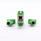 Fiber Optic Adapter E2000 / APC to E2000 / APC 9 / 125μm SX With Ceramic Sleeve Green