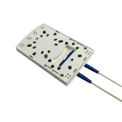 2 Port Fiber Face Plate IP45 FTTH Indoor Wall Mounted 2 Port FTTH Fiber Socket with adapter pigtail
