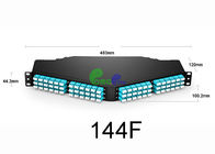 1U MTP / MPO - LC Angled Patch Panel High Performance Small Depth Compact Design