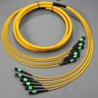 72 Cores MPO Trunk Cable Flexible Yellow Color For Data Center Solutions