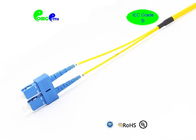 Fiber optic Patch Cable LC UPC to SC UPC OS2 G657B3 9 /125um Flat  Duplex Fanout 2.0mm LSZH