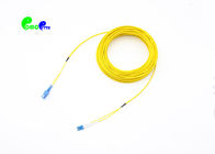 Flat Duplex Fiber Optic Patch Cables LC UPC - SC UPC Single Mode 9 / 125 SM DX 10m LSZH Jumper