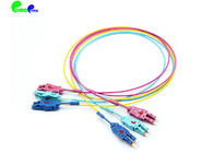 Polarity Switchable LC - LC Uniboot Fiber Optic Patch Cables With Push / Pull Tab  LSZH / PVC Jacket