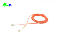 OM2 2.0mm 50 / 125μm 3M LC UPC - LC UPC Duplex Optical Patch Cord LSZH Orange For CATV And CCTV Application