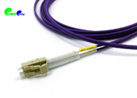 OM4 10M 2.0mm 50 / 125μm Duplex LC UPC - LC UPC Fiber Optic Patch Cord LSZH Violet