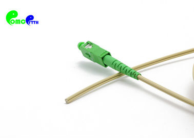 FTTH Drop cable Fiber Pigtail SC APC Simplex G657A1 SM  9 / 125μm 2.0 x 3.0mm With LSZH  For FTTH project