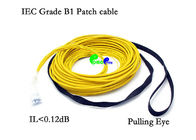 Pre Terminated Fiber Optic Patch Cables 24F SM 9 / 125 LC - LC With Pulling Eye / Pulling Hook