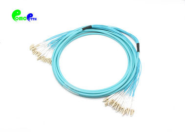 LC PC - LC PC 24F Fiber Optic Patch Cables OM3 Breakout  2.0mm Multiple Mode LSZH