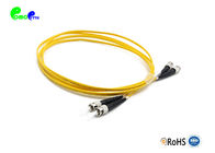 1M ST To ST Jumper Single Mode Fiber Optic Patch Cables Duplex 2.0mm 9/125 Durable OEM
