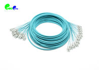 OM3 24F Fiber Optic Cable Patch Cord SC - SC  50 / 125μm OM3 aqua LSZH Breakout 2.0mm Tails