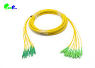 12cores Pre-terminated Fiber Patch Cable  LC APC - SC APC LSZH SM with Fanout 2.0mm Tails LSZH