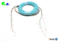 OM3 24F pre-terminated  LC - LC  Fiber Optic Patch Cable 50 / 125μm LSZH  With fanout 0.9mm tail in staggered length