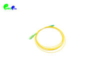 1.2mm Simplex 9 / 125μm LC APC - SC APC Fiber Optic Patch Cord OS2 G652D LSZH Yellow