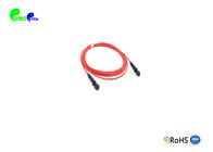 OM2 5M 50 / 125μm 2.0mm SX MTRJ Female - MTRJ Female Fiber Optic Patch Cable With PVC Orange Jacket