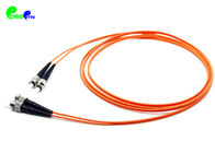 OM2 50 / 125μm ST - ST Fibre Optic Patch Cable  Duplex 2.0mm 10M PVC Orange