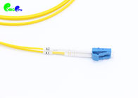 IEC grade B Optical Patch Cord E2000 APC - LC UPC OS2 G657A1 9 / 125μm 2.0mm DX LSZH Fiber Jumper