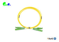 E2000 APC - E2000 APC Optical Patch Cord OS2 G657A2 9 / 125μm 2.0mm Duplex LSZH Yellow Cable