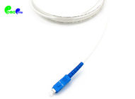 FTTH Drop cable Pigtail Simplex SC UPC 9 / 125μm 2.0mm With OS2 G65A1 White LSZH Jacket For FTTH project