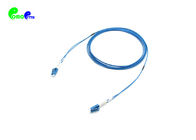 Single Mode LC - LC Duplex Optical Patch Cord 9 / 125μM 1.6mm OD OS2 G657A1 LSZH Blue Color