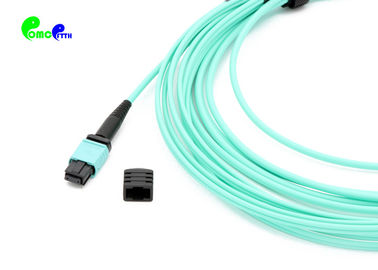 OM3 Breakout 2.0mm MPO Trunk Cable 12F MPO Female to SC UPC With 50 / 125μm LSZH Aqua Color