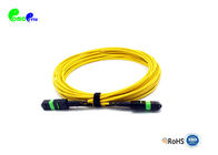 1m Elite MTP Female To MTP Female Trunk Cable SM Cable Yellow LSZH Type B Fiber Optic Patch Cable