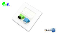 Fiber Termination Box 2 Cores SC / FC / ST / LC Adapter With White Color ABS plastic Material