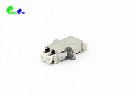 LC SM Duplex Metal Fiber Optic Adapter With Flange Low Insertion Loss