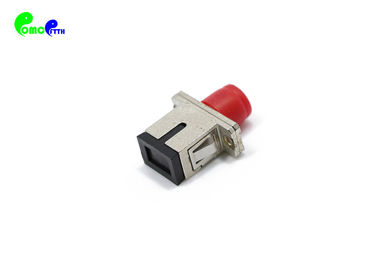 Fiber Optic Adapter Metal Body SC Female - FC Female SX Ceramic Sleeve 2.5mm-2.5mm High Tensile Strength