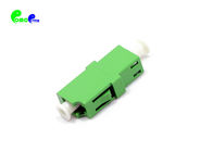LC APC Simplex Fiber Optic Adapter Green Plastic Wide Working Temperature For Optical Connections