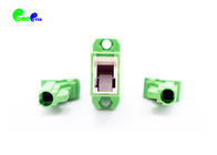 Fiber Optic Adapter E2000 APC To E2000 APC Simplex Mating Sleeve With Full Flange Plastic