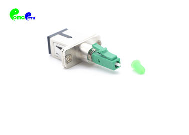 SC Female to LC Male Simplex 9 / 125μm Fiber Optic Adapter Coupling With Metal Material