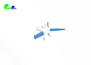 SC UPC Simplex 2.0mm Blue Fiber Optic Connectors Meet UL94-V0 Flammability Requirements