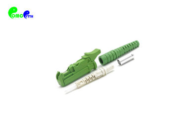 Reusable E2000 APC Simplex 9 / 125μm Fiber Optic Connectors Green Color Quick Connector