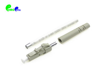 Optical Fiber Connector Beige 2.0mm / 3.0mm LC PC Simplex 50 / 125μm Type For Patch Cable Assemblies