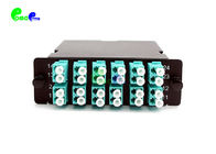 OM3 MPO MTP Cassette High Strength CRS Metal Material 24F 50 / 125μm MPO Patch Panel