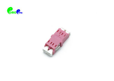 OM4 LC Magenta SC Footprint Optical Fiber Adapter Ceramic Sleeve