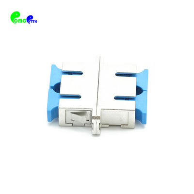 Full Flange SC UPC Duplex Fiber Optic Adapter Singlemode Metal Material