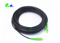 FTTH Fiber Patch Cable SC APC - SC APC G657A1 Self-Supporting Aerial Simplex Drop cable  LSZH Jacket Outdoor usage
