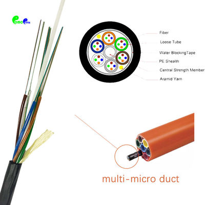 Air Blown Micro 144 Core Optical Fiber Cable For FTTH FTTB FTTX