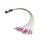 Multimode Senko MPO Trunk Cable OM4 12F MPO Male to LC Fanout 0.9mm Cable
