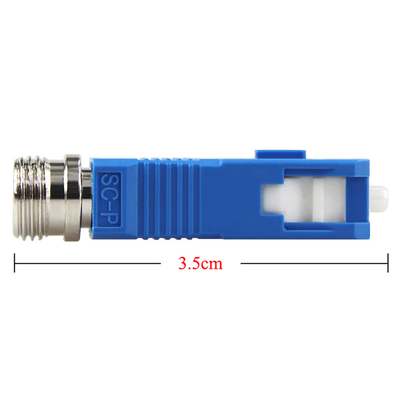 Simplex Coupler Single Mode Fiber Optic Adapter SC Male To FC Female