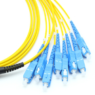 Super Low Insertion Loss MTP Trunk Cable 8 Cores Trunk Cable Yellow Color