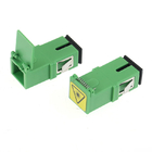 SM Fiber Optical Adapter Singlemode Simplex SC Fiber Coupler SC APC Midcoupler Green